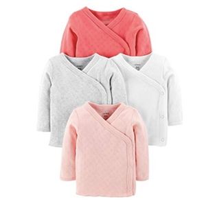 Carter's Girls Newborn Side Snap Long Sleeve Top